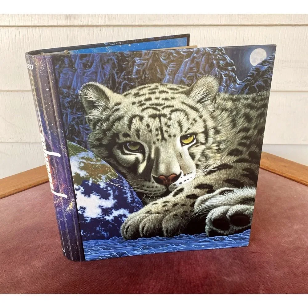 WHITE TIGER Cat SCHIMMEL MEAD 3 RING BINDER ONLY VINTAGE 1998